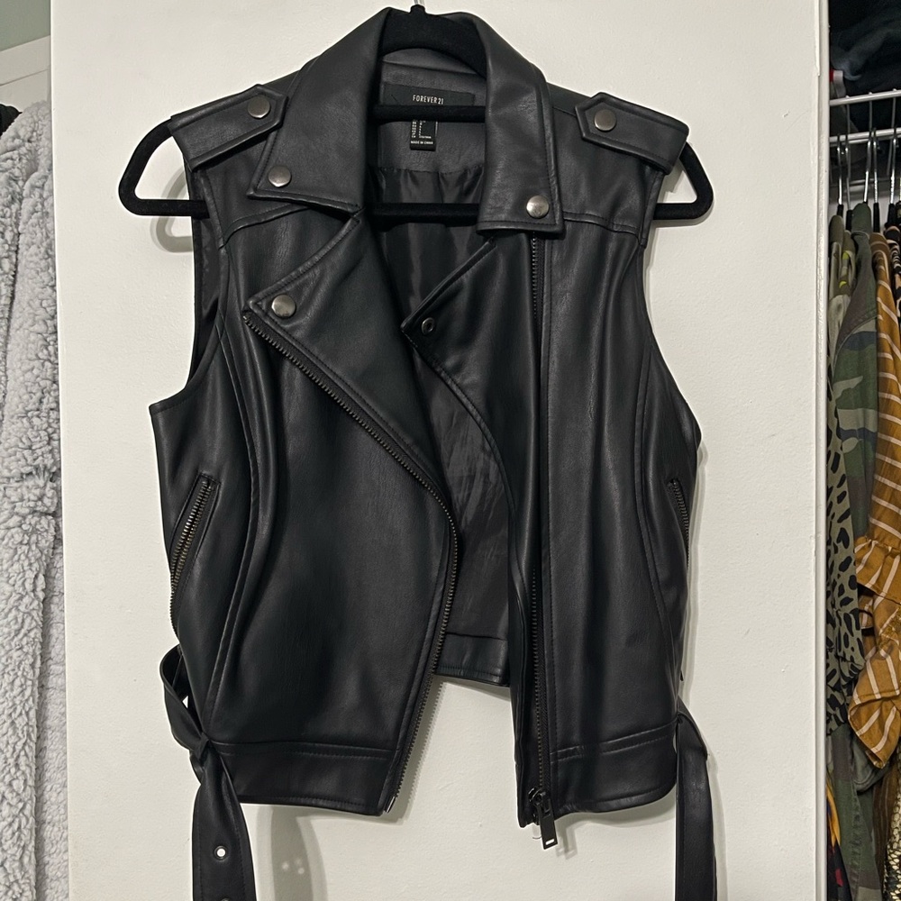 Forever 21 Faux Leather Biker Jacket